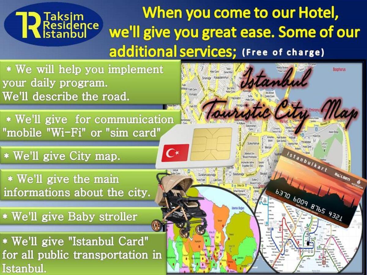 Hotel Taksim Residence Istambul Exterior foto